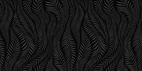 Seamless pattern with leaves. Abstract floral background. Vector illustration.