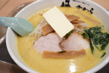 Miso Curry Milk Ramen Noodle in Aomori, Japan - 日本 青森  味噌カレー牛乳ラーメン