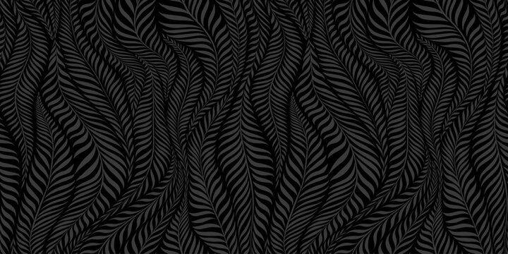 Seamless pattern with leaves. Abstract floral background. Vector illustration.
