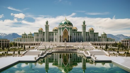 Turkmenistan - Ashgabat (ai) - obrazy, fototapety, plakaty