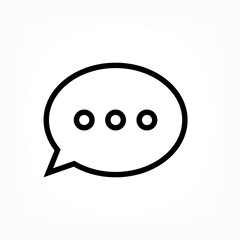 Talk Icon. Opinion, Speaking Symbol - Vector, Sign for Design, Presentation, Website or Application Element.   