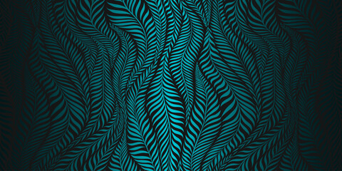 Seamless pattern with leaves. Abstract floral background. Vector illustration.