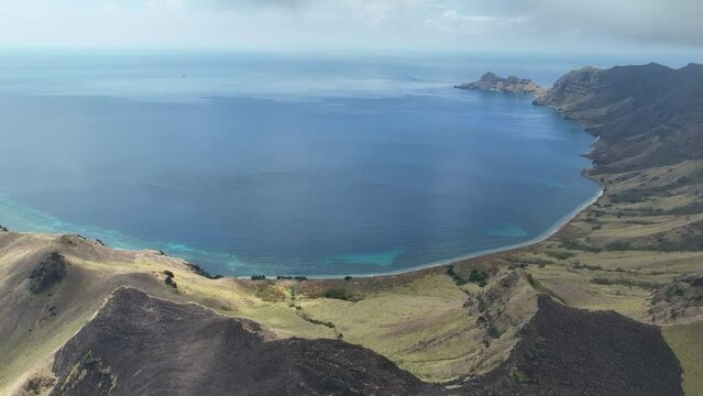 The volcanic island of Gili Banta, not far from Komodo National Park, is surrounded by healthy coral reefs. This beautiful area of Indonesia is known for its astounding marine biodiversity.