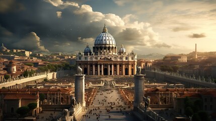Fototapeta na wymiar Vatican City Holy See - Vatican City (ai)
