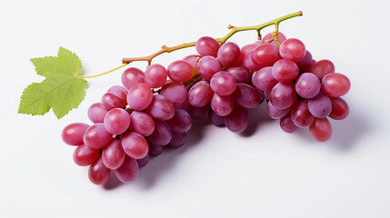 Fresh grapes isolated on a white background