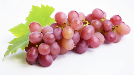 Fresh grapes isolated on a white background