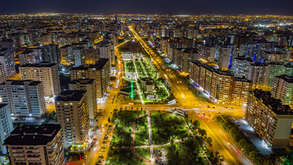 Fototapeta premium Konya City view from various angles taken with drone