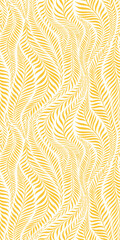 Seamless pattern with leaves. Abstract floral background. Vector illustration.