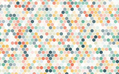 Hexagon pattern background.