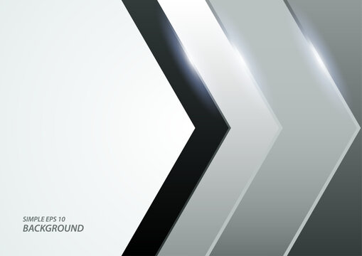 Abstract simple background of black and white angle arrow in EPS 10 format