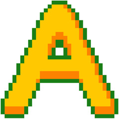 Obraz premium Pixel font