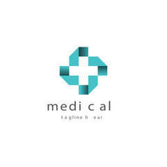 Obraz premium Simple and Modern Medical pharmacy logo design template.