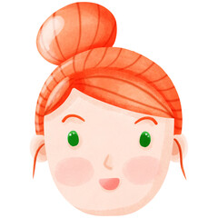 Cute girl cartoon