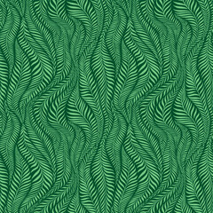 Seamless pattern with leaves. Abstract floral background. Vector illustration.
