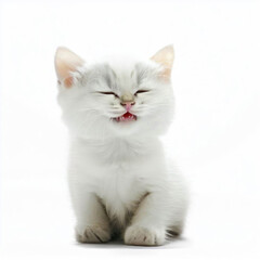 Fototapeta premium Charming Cat Moments: Cute Generative AI