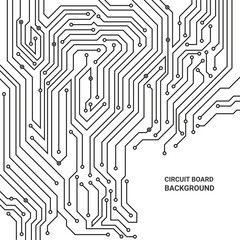 Abstract vector circuit board technology pattern for background. 