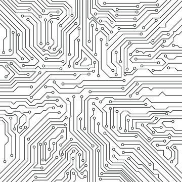 Abstract vector circuit board technology pattern for background. 