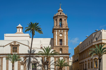 Fototapeta na wymiar Church of Santiago - Cadiz, Andalusia, Spain
