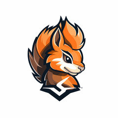 Fototapeta na wymiar Esport vector logo squirrel, squirrel icon, squirrel head, vector
