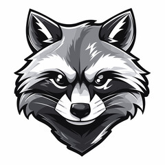 Esport vector logo raccoon, raccoon icon, raccoon head, vector