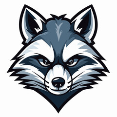 Esport vector logo raccoon, raccoon icon, raccoon head, vector