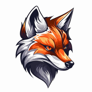 Esport vector logo fox, fox icon, fox head, vector