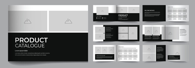 Fototapeta na wymiar Landscape product catalogue template or product catalog template design