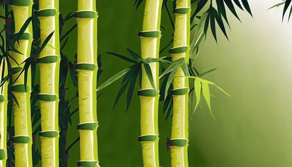 Fototapeta na wymiar green, bamboo forest, art photo, background