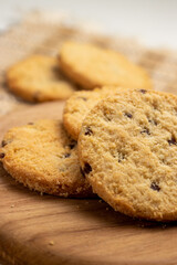chocolate chip cookies on a plate