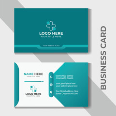 Professional Medical Business Card Template or Medical business card corporate identity design