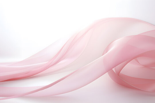 pink ribbon floating background