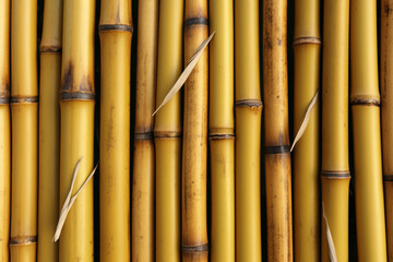 Many bamboo stalks on background. generative ai