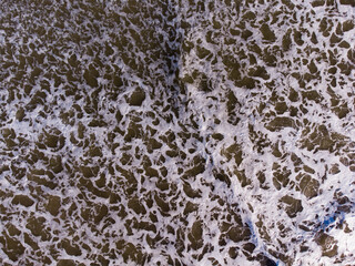 water drops on the beach
