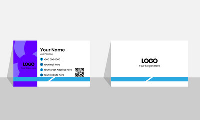 Vector design presentation business card template.