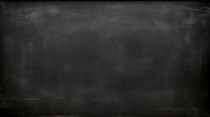 Abstract Chalk rubbed out on blackboard or chalkboard texture. clean school board for background or copy space for add text message. High quality photo. Generative AI.