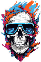 Skull Vector art, Halloween decoration Halloween scary Skull stickers Halloween Skull PNG Halloween scary joker  Tshirt design vector illustrations