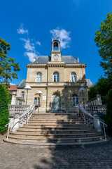 Vue extérieure de l'hôtel de ville de Gentilly, France. Gentilly est une commune située dans le département du Val-de-Marne en région Île-de-France, au sud de Paris