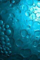 Abstract Gradient Background - Fantastic Blue Oil drops In Dirty Water
