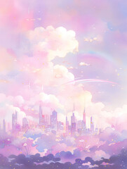 ロマンチックな夕暮れの町