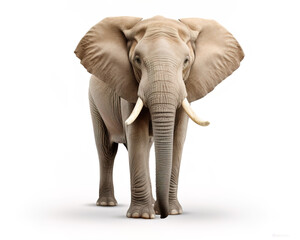 elephant isolated on white