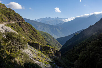 Picturesque mountain view in the remote Bolivian Andes - Traveling and exploring wild places in South America