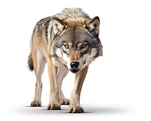 wolf isolated on white
