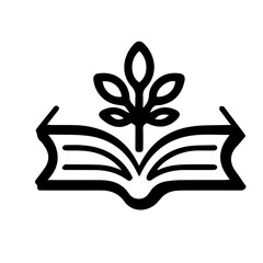 book outline doodle illustration