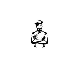 chef silhouette illustration