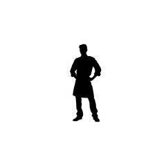 chef silhouette illustration