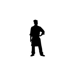 chef silhouette illustration