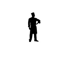 chef silhouette illustration