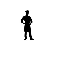 chef silhouette illustration