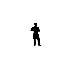 chef silhouette illustration