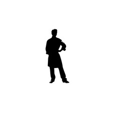 chef silhouette illustration